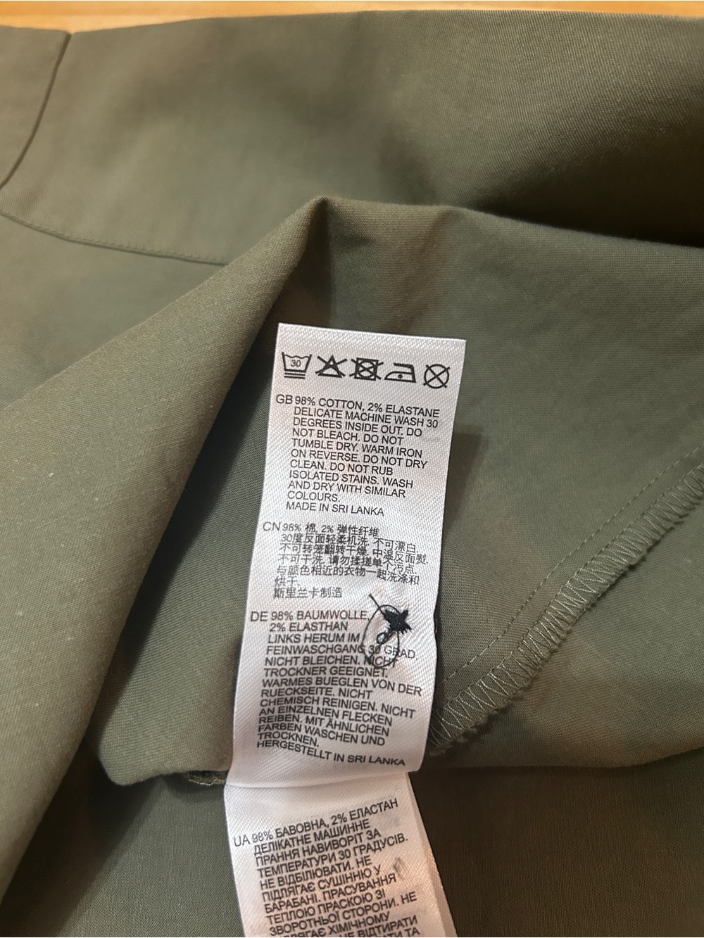 Reiss Olive Green Utility Midi Dress - Picture 8 of 8